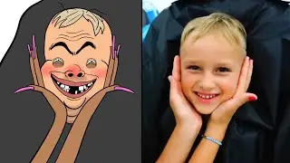 Vlad dan Nikita Mengadakan Pesta Helloween Drawing Meme | Vlad and Niki