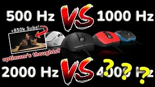 Higher Hertz = Better Gamer? Analyzing Gaming Mouse Polling Rates | Is 4k Hz Worth it?