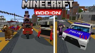 ADD-ON KENDARAAN INDONESIA DI MCPE 1.21+ || ADD-ON SIMPLE KEREN YANG MENARIK || BANYAK KENDARAANNYA