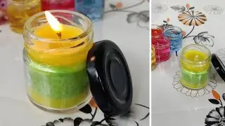 How to make candle at home । Colour candle । Diy candle