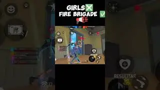 girls ❎ fire brigade ✅☠️#freefireclips #freefire #freefire1vs1customtipsandtricks