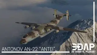[Blender 3D]Antonov An-22 Flying Animation