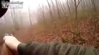 Кабан проучил охотника -Неповезло