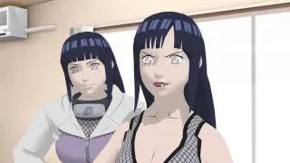 mmd naruto, hinata sakura, and sasuke, meets with rtn hinata