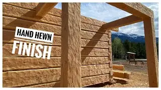 Hand Hewn Face Treatment On Your Timbers: a Practical Tutorial   #logtalkwithdave #handhewn #timber