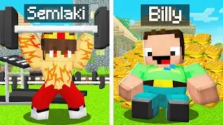 Starker Semlaki vs Schwacher Billy Fitness Battle Challenge in Minecraft!