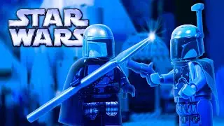 LEGO Star Wars Boba Fett vs The Mandalorian stop motion animation