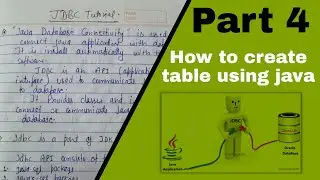 How to create Table using Java Program | Java Database Create Connection with database | JDBC #04