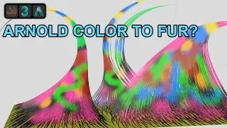 Learn How to Apply Color to Fur or Hair using Ornatrix/3ds Max/Arnold.