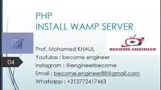 04 PHP - INSTALL WAMP SERVER- BECOME ENGINEER