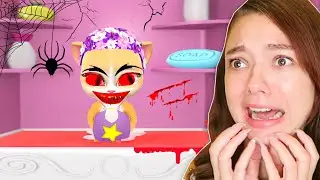 ДОЧЬ БЕРЕМЕННОЙ КОШКИ ЭММЫ МОНСТР! НИ ЗА ЧТО НЕ ИГРАЙ в ГОВОРЯЩУЮ ЭММУ в 3 ЧАСА НОЧИ! ЖУТКАЯ ИГРА