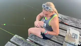 Catching a new pet bass for backyard pond (underwater footage)