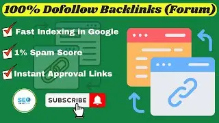 100% Dofollow Backlinks (Forum Submission) 2024