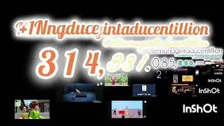 Numbers 1 to 1 Untrucentillion (301/400) Quadringentillion