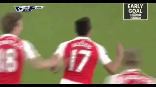 Goal Sanchez.Arsenal-West Brom 2:0.