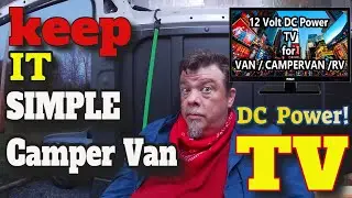 Simple Camper Van TV Install | RCA RT2471 HD TV With AC and 12 VOLT DC Car Charger RT2471