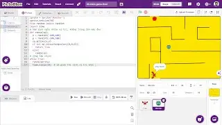 Maze game with monster Python and Pictoblox (Full)
