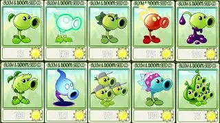 PvZ 2 Gameplay - Pea Vine & All Peashooters Challenge - Which Plant's Best ? - Plant Vs Plant