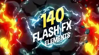 140 Flash FX Elements - After Effects / Qualquer versão
