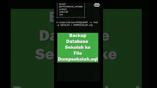 Mengubah Nama Database Menggunakan Command Prompt | MySQL | 