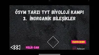3) ACİL BİYOLOJİ LAZIM- İNORGANİK BİLEŞİKLER - #tytbiyoloji - 9. SINIF- #yks2024