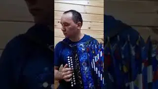 На гармони  Мансур  Сафин. Пестречинский район.