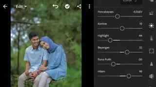 Cara edit photo prewedding  di lightroom cc android
