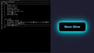Neon Glow Button Using CSS 💡✨