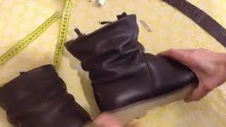 Ботинки из сапог