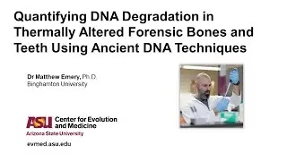 Dr Matthew Emery-Quantifying DNA Degradation in Thermally Altered Forensic Bones & Teeth using ...