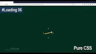 How to Create a Simple Animated Clock as a Loading Page? | Pure CSS