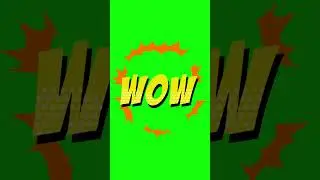 COMICS TEXT WOW Effect | 4K Green Screen Pop Art Style for Edits (No Copyright)