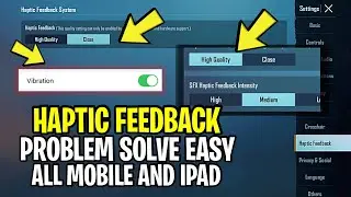 Haptic feedback pubg mobile | how to enable haptic feedback bgmi | haptic feedback bgmi | fix easy