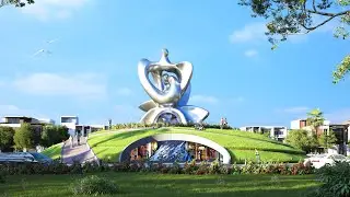 Quy Nhơn nghĩa tình: Biểu tượng kiến trúc Công viên Ngã ba Phú Tài (Bình Định) - Phương án giải Nhất