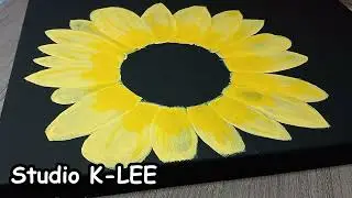 Yellow Sunflower Painting #art