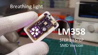 How to make Small Breathing Light Circuit (Easy DIY) | LM358