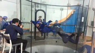 Todd in the iFly aboard the Anthem of the Seas