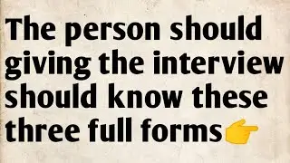 #Interview related three most important full forms- Bio data# Resume#curriculum vitae#