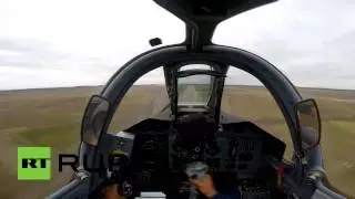 RAW: GoPro video from inside cockpit of Russian SU 25SM3