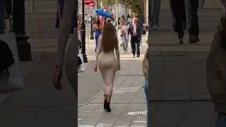 Naked dress on Russian girl in Moscow, Russia 