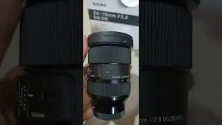 Sigma 24-70 F2.8 Art Len's Unboxing