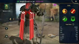 Raid Shadow Legends Hero Showcase Knight Errant lv 60