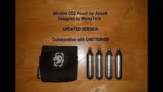UPDATED VERSION - Slimline CO2 Pouch for Airsoft Designed by WhispTech