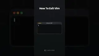 How to exit vim - #vim #coding #programming