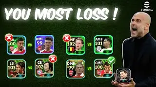 This is why you always lose, even you have a good team (Team Building Guide) eFootball 2024