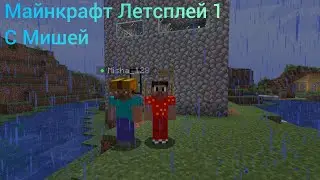 Майнкрафт Летсплей 1 с Мишей | построили и заприватили дом!!! | сервер Домера!!!(Cергея Камышникова)
