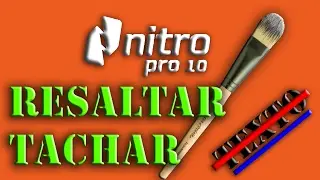 Resaltar/ Tachar/ Subrayar/ Reemplazar texto en un PDF  | Nitro pro 10