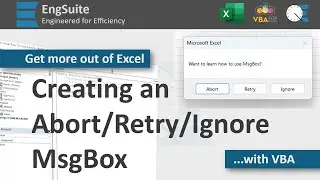 Abort, Retry & Ignore MsgBox Buttons - Excel VBA