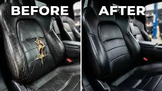 How To REPAIR Torn and Ripped Leather Seats | Saving The S2000 Pt.7