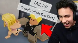 Trolling raging kids in jailbreak roleplay groups... (roblox)